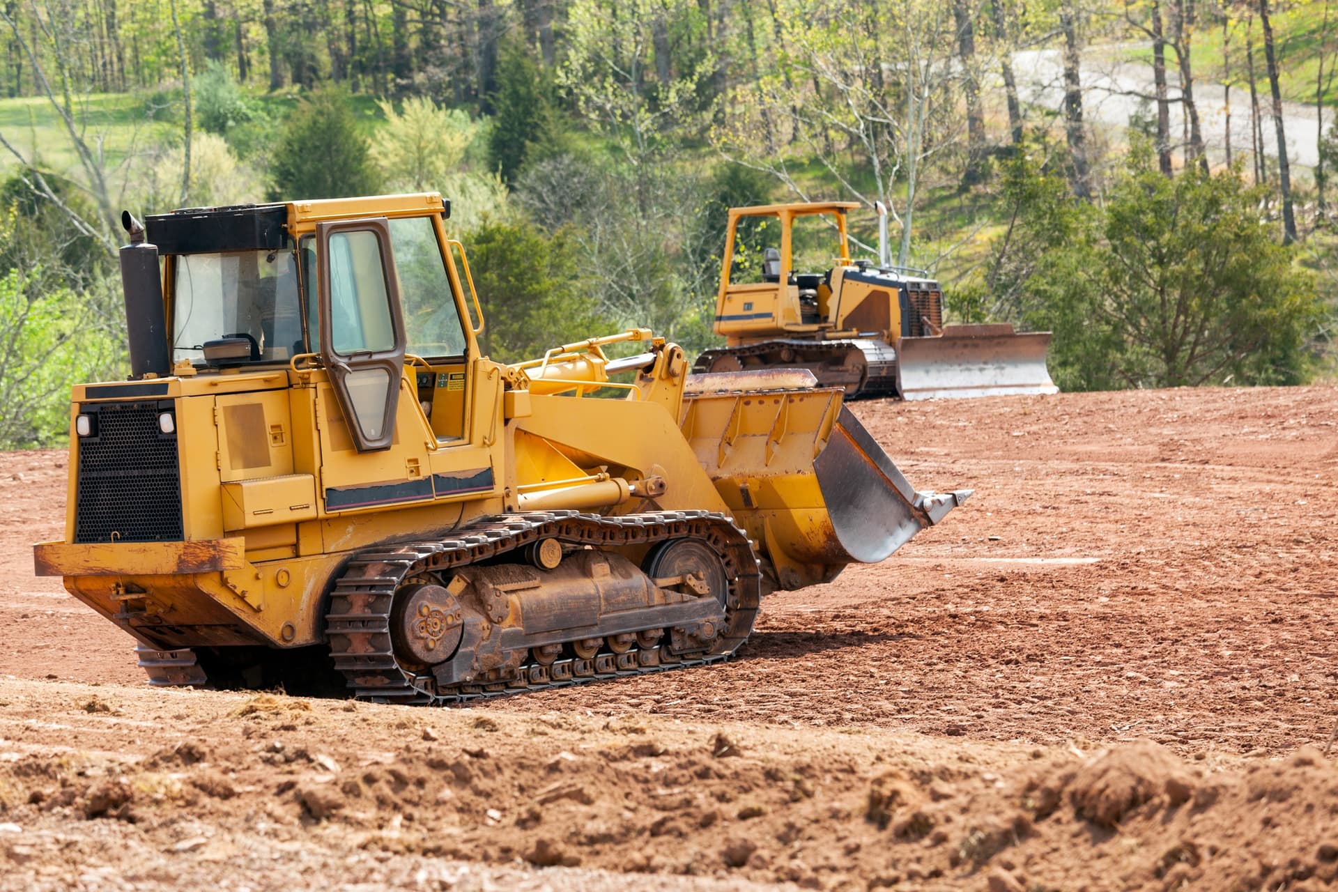Clearing land for a house in Oklahoma