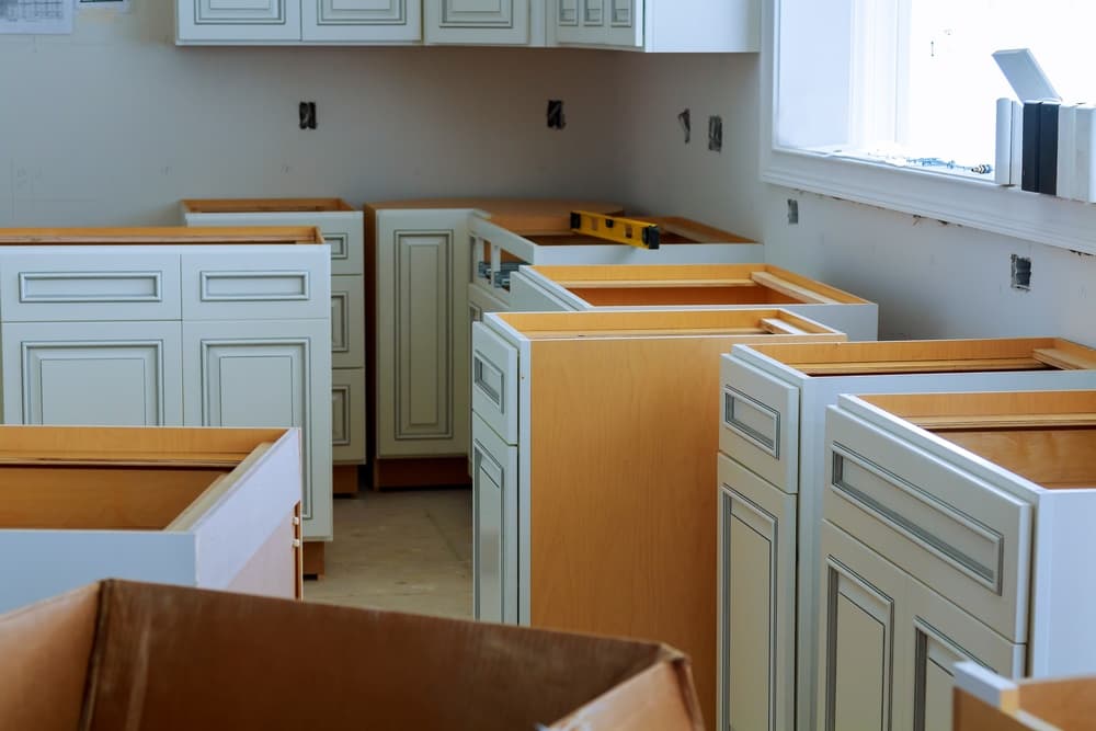 Cabinets waiting for install
